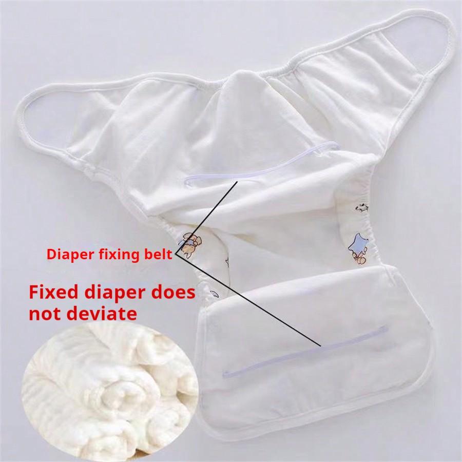 Reusable Breathable Diaper Covers for Boys and Girls, Featuring Leak-proof Barriers and Random Patterns, Suitable for Baby Bath Family Decor Gifts.