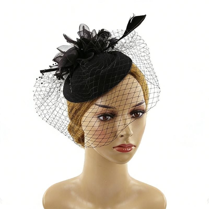 1920S Flapper Fascinator Hat for Women Teaparty Horse Racing Event Gathering