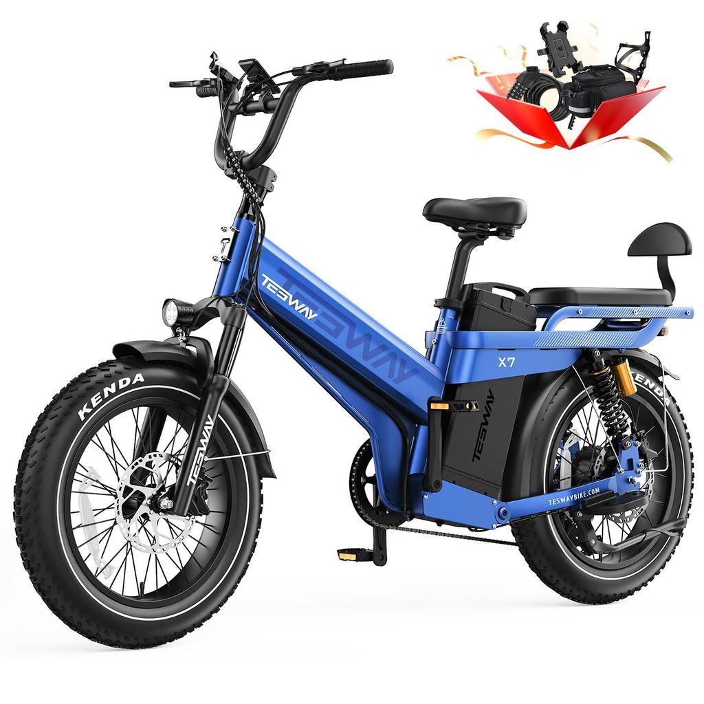 TESWAY X7 Pro All-Terrain Elektrofahrrad 48V 60Ah Akku 1000W Motor Elektrofahrrad 20 Zoll Breitreifen Mountain E-Bike