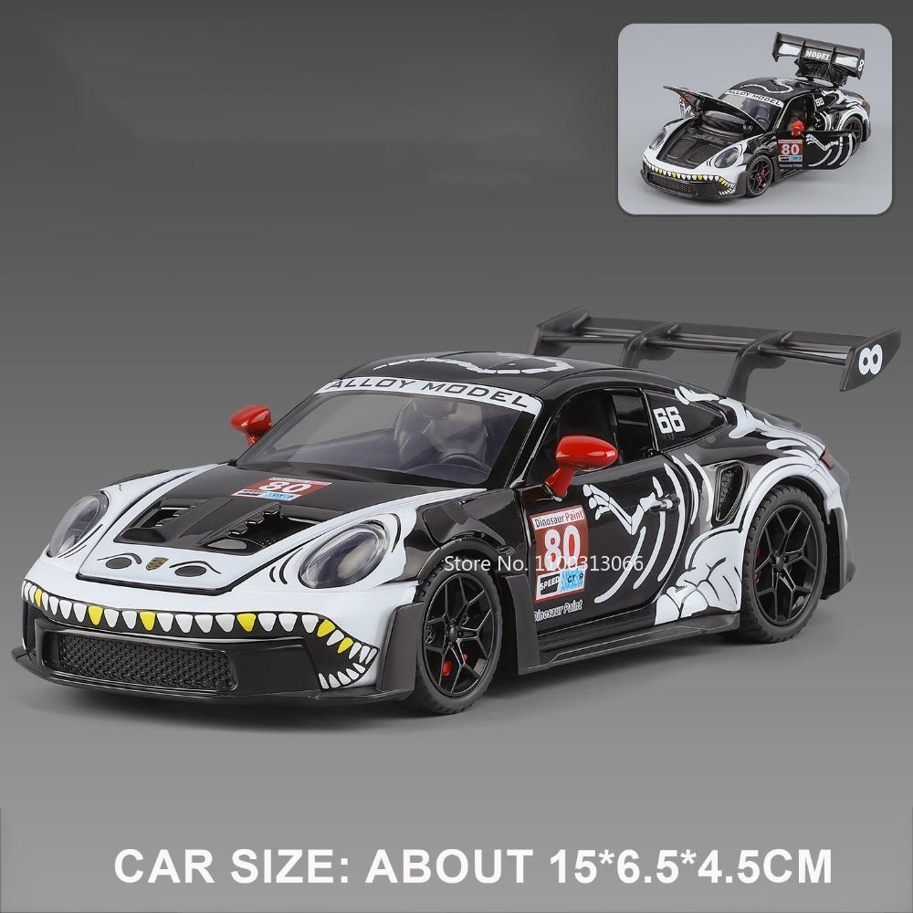 1:32 911 Gt3 Rs Panamera Racing Car Toy Models Alloy Diecast Doors Opened Exquisite Interior Pull Back Ornament Sports Cars Gift