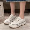 Fashion New Style Women Canvas Flat Shoes Spring and Autumn Fashion Thick Soled Canvas Height Increasing Women Casual Sports Shoes