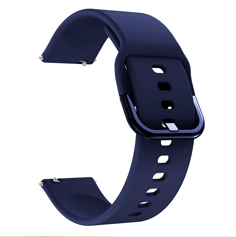 18mm 20mm 22mm Silicone Strap Watchbands For Samsung Galaxy Watch 42m 46mm Active 2 Gear S2 S3 Honor Amazfit BIP Huawei Watch Gt 2 Bracelet Wristband