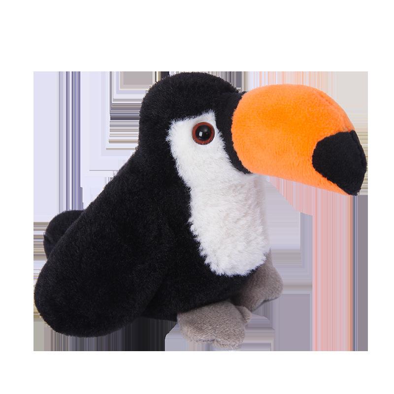 

Плюшевая игрушка Симуляция птицы Белоголовая птица Маленькая кукла 10cm малиновый