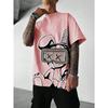 3D Digital Print T-shirt, Teenage Men's Short-sleeve Top, Versatile and Breathable