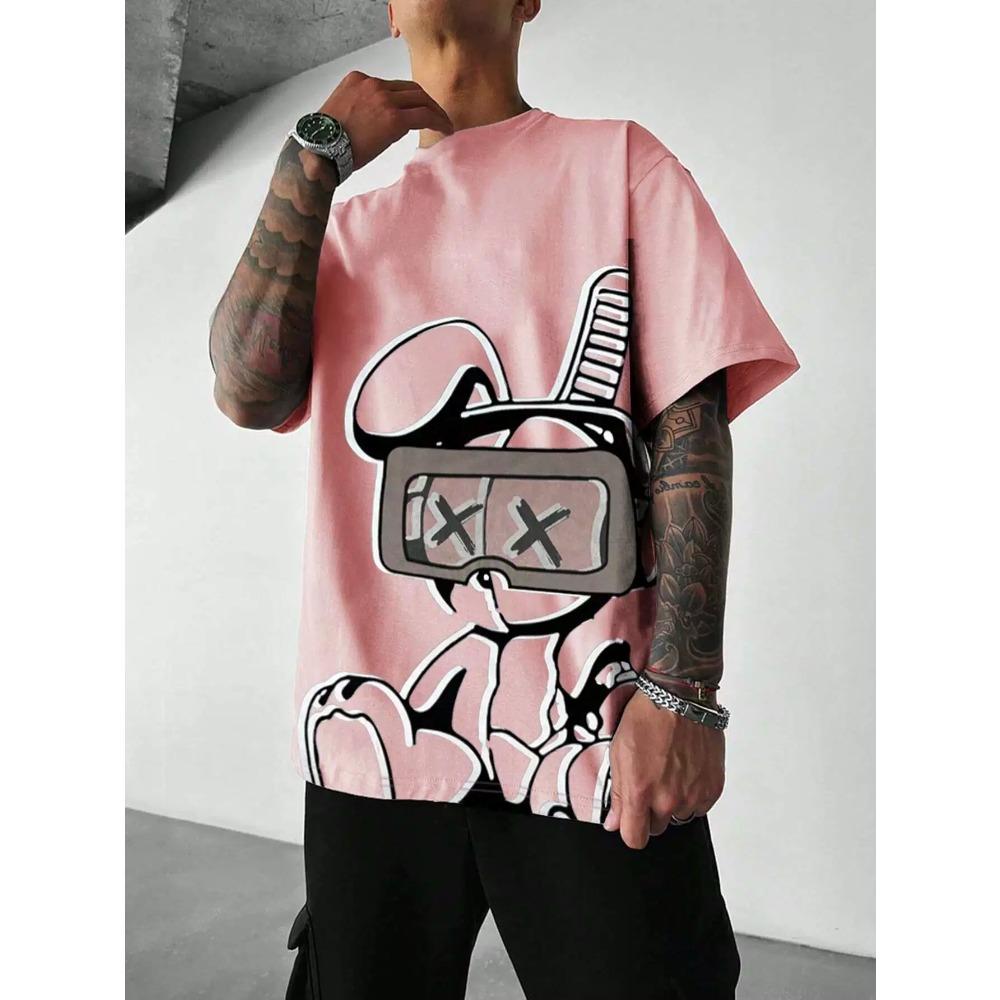 3D Digital Print T-shirt, Teenage Men's Short-sleeve Top, Versatile and Breathable