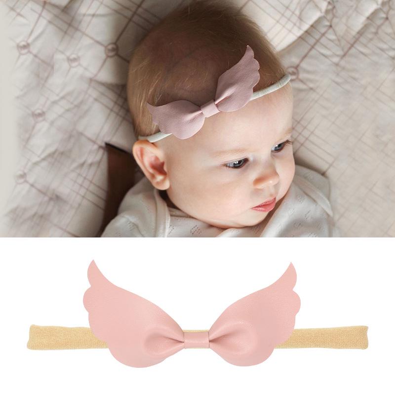 Baby-Stirnband-Set aus Nylon und Baumwolle: Stirnbänder mit Schleife und Leinen in Geschenkbox.