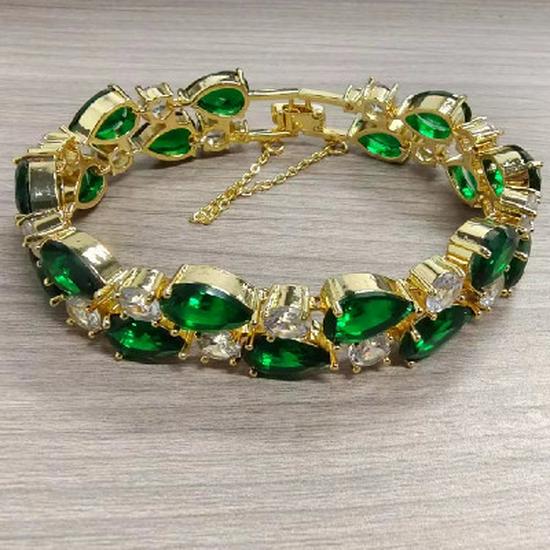 Brățară Mona Lisa Zircon Colorat Aur Roz