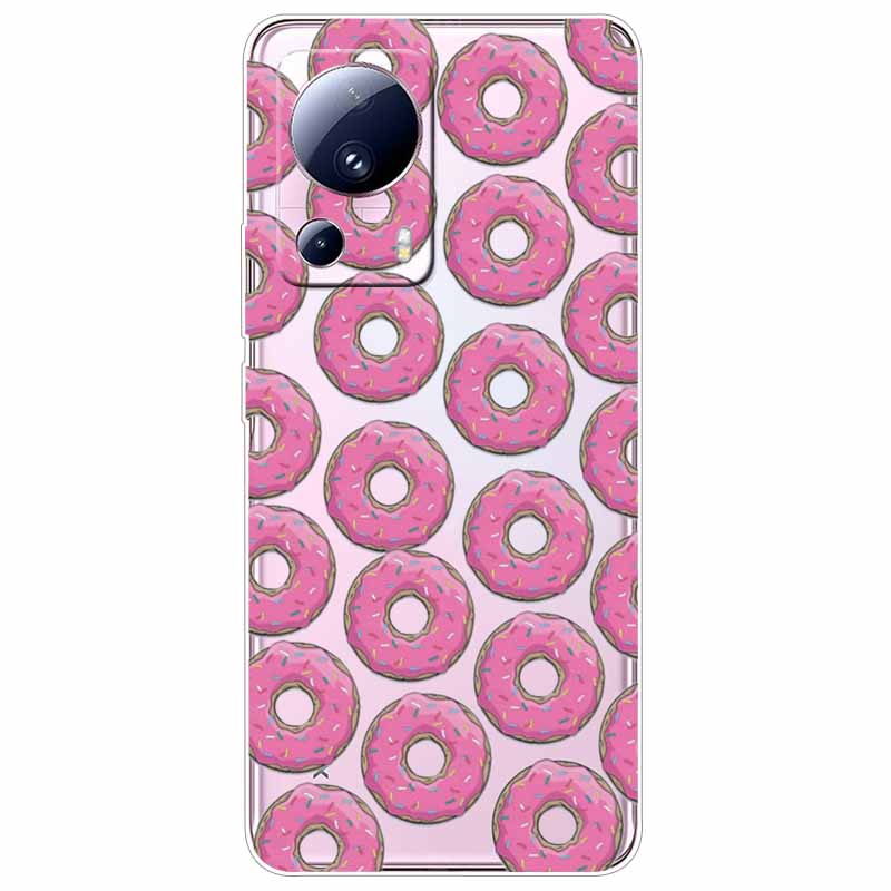 For Xiaomi 13 Lite 5G Case 13Lite Clear TPU Soft Lovely Cats Silicone Print Cover for Xiaomi Mi 13 Lite Transparent Xiaomi13Lite