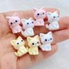 10 Stück Harz Cartoon 3D Süße Katze Serie Flache Rückseite Scrapbooking DIY Schmuck Handwerk Dekoration Zubehör