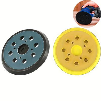 1Pc 125mm 5 Inch Sander Pad 8-Holes Backing Sanding Disc Pad Hook Loop Sanding Pads for Electric Orbital Sander Polishing