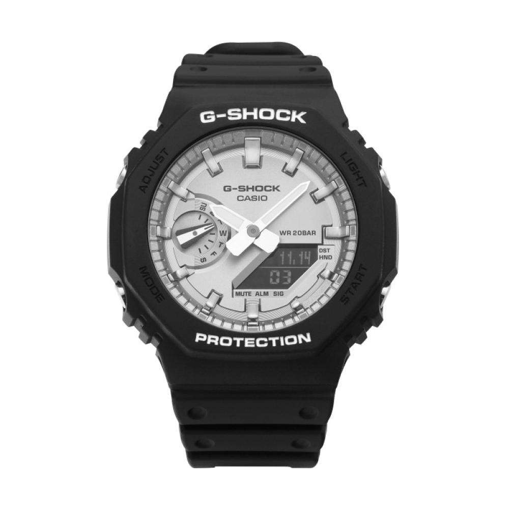 Reloj deportivo G Shock GA 2100SB 1ADR GA 2100SB 1A con esfera grande, digital, analógico, octagonal, de uretano para hombre