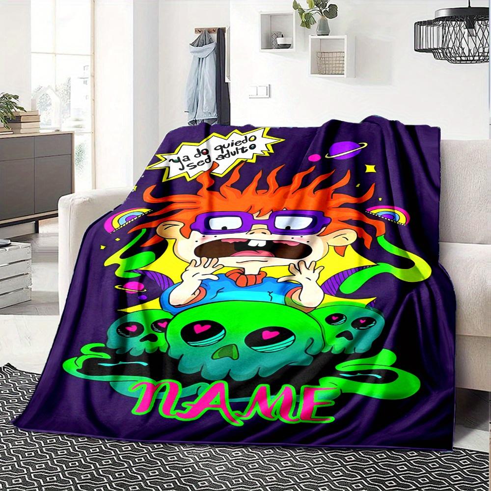 Rugrats Tommy Adult Dreamscape Blanket Lightweight Blanket For Sofa Bed Travel Camping Living Room Office Sofa Chair And Bed Digital Printed Fleece