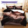 Makima Pattern Bedding,Quilt Set Quilt Cover Pillowcase Home Birthday Gift(1 * duvet cover + 2 * pillowcase, without core)