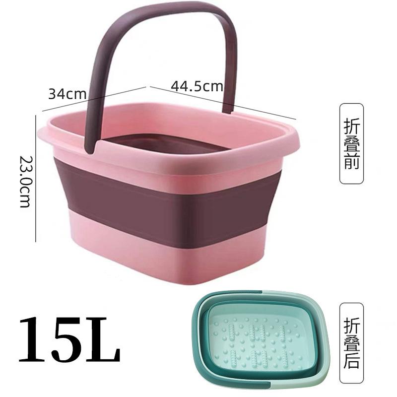 

Ведро для замачивания ног, портативное складное домашнее массажное глубокое ведро, ванна для ног до колен, размер маленького пластикового ведра для мытья ног