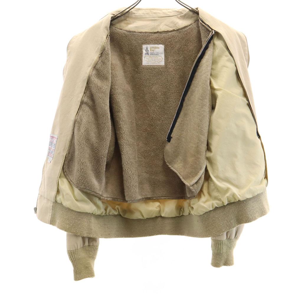 LONDON FOG 80s Vintage Jacket 40 Beige With Blouson Liner Men's Used