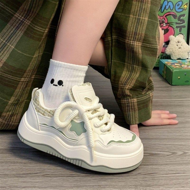 Dopamine women's shoes platform white shoes 2025 summer and autumn new versatile small fragrant casual board shoes original star shoes
