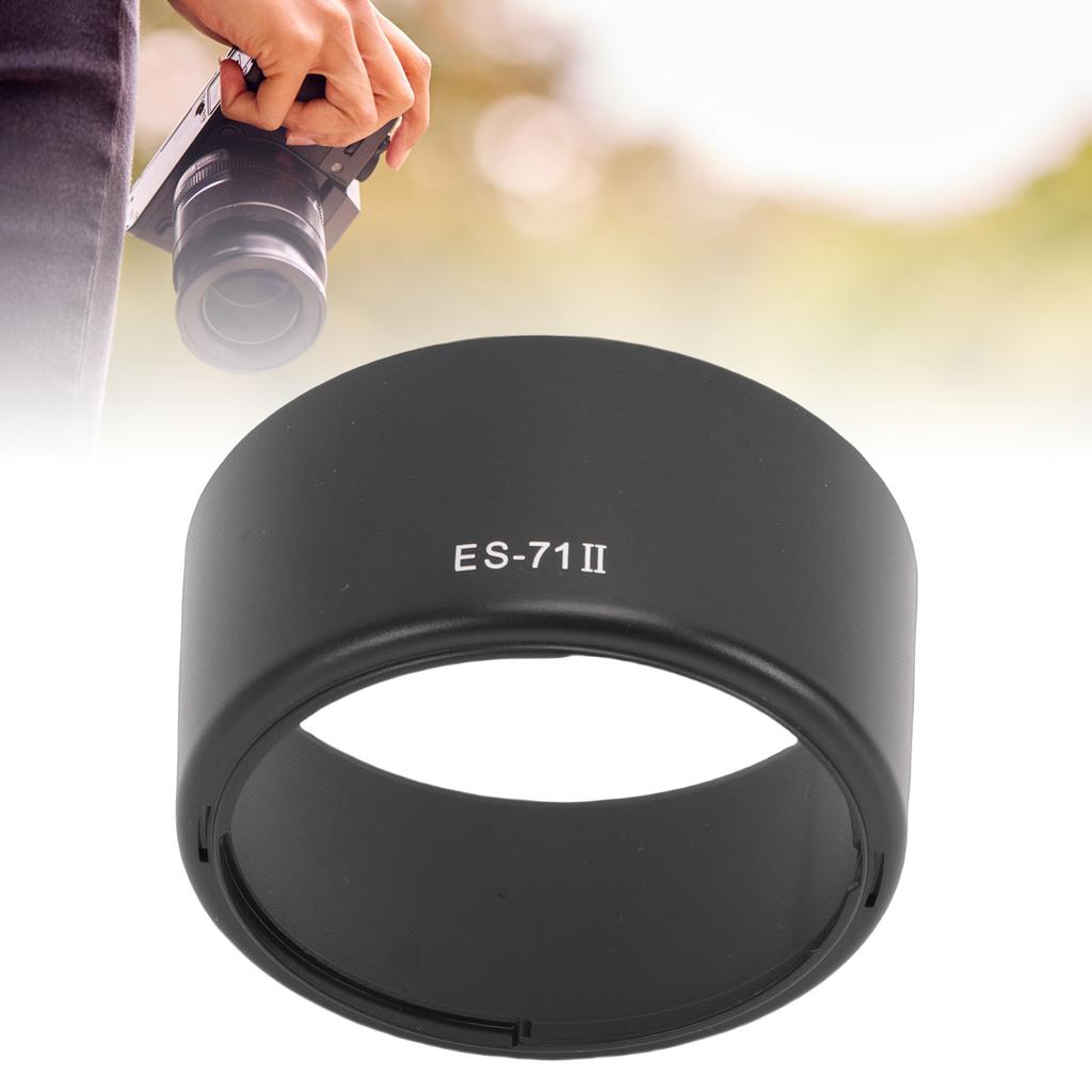 Lens Hood Fit for EF 50mm FCelsius1.4 USM Camera Lens Black ABS Mount Lens Shade Compatible with 58mm Lens Protector Filter