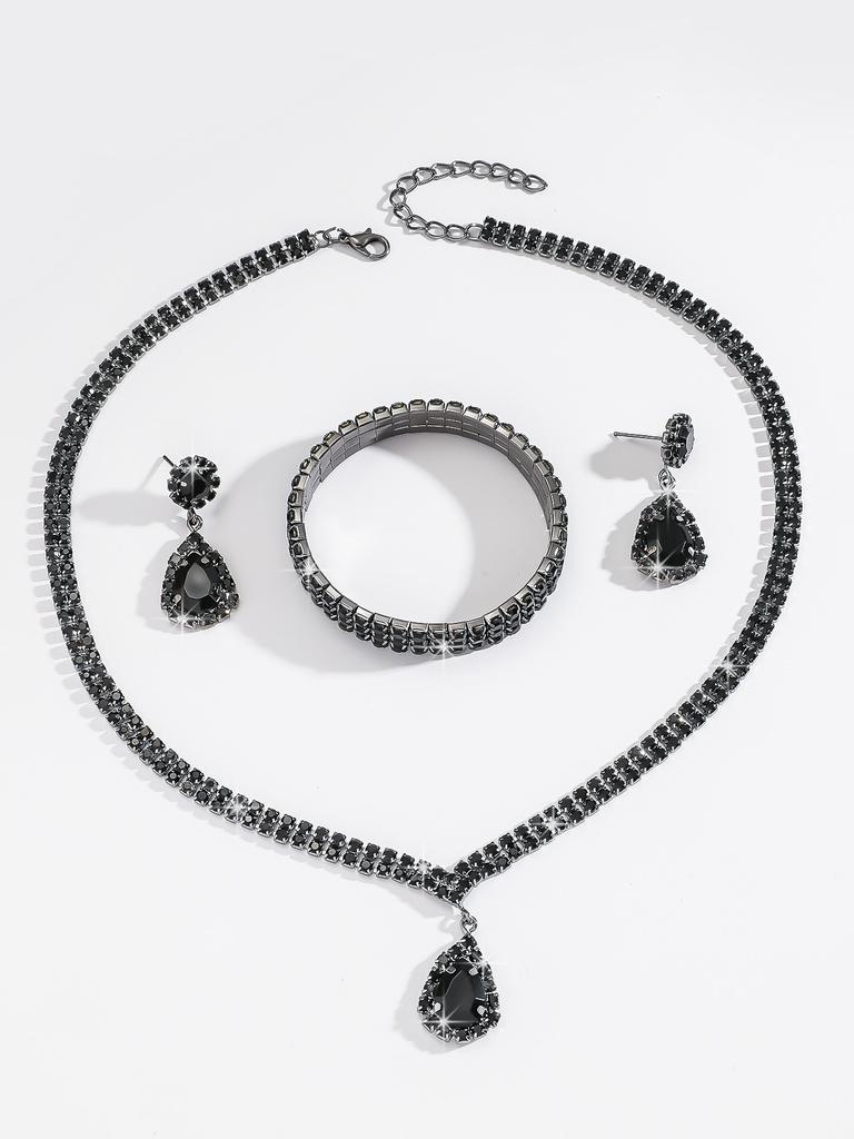 Accessories Necklace Earrings Bracelet, Wedding Bridal Jewelry Set Combination