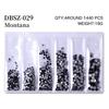 Long Bag Nail Art Jewelry Glass Flat Bottom Diamond Nail Art Diamond Nail Art Jewelry Mixed