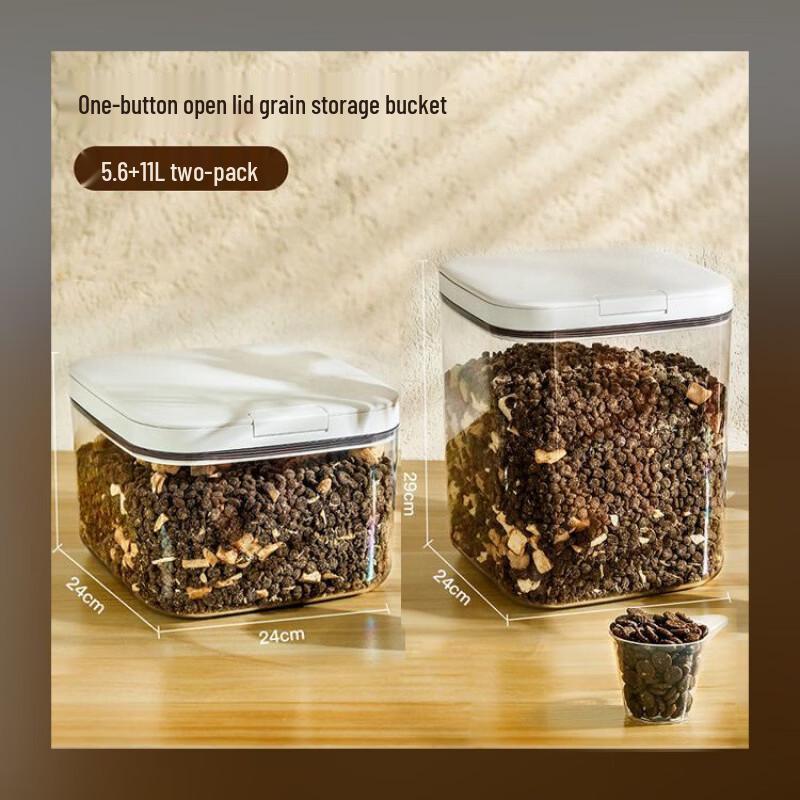 Handun Pet Food Storage Bin with Dual Drying Boxes