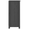 Vidaxl Cabinets, 2 Pcs, Grey 40X35X80 Cm, Solid Pine Wood