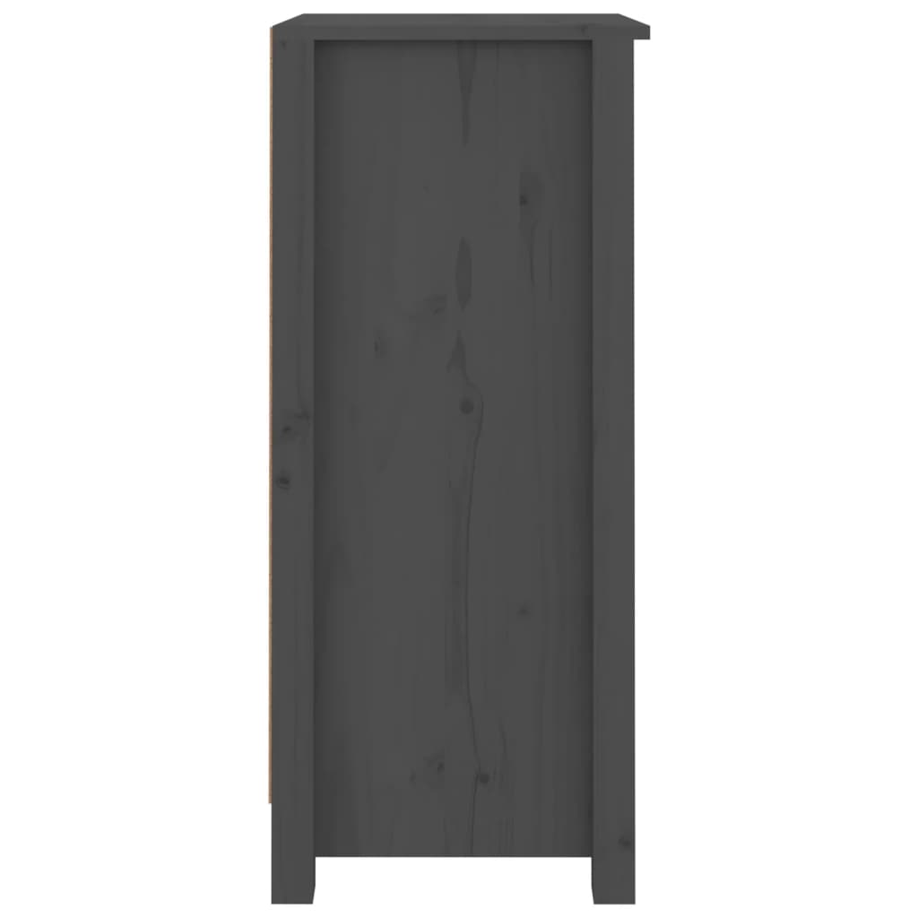 Vidaxl Cabinets, 2 Pcs, Grey 40X35X80 Cm, Solid Pine Wood