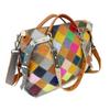 Rindsleder Bunte Kontrastfarben Nischendesign Ledertasche Personalisierte Trendy Tasche Damenhandtasche Schultertasche Damentasche