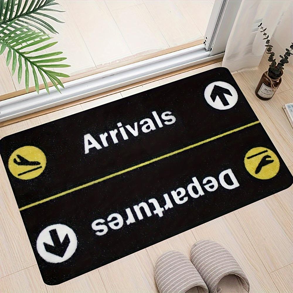 

Fun Airport Logo Entrance Mat Creative Entrance Non Slip Wear Resistant Decorative Floor Mat Home Decoration 40X60CM(1.3X2FT