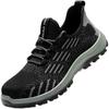 Men Fashion Breathable Steel Toe Caps Work Shoes Summer Safety Boots Air Mesh Worker Sneakers Tooling Security Footwear Protect