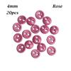 Newest Multi-color Two Holes Metal Button Mini Doll Buttons DIY Sewing Accessories Round Buckle