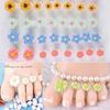 8 Pcs Foot Care Tools Comfortable Daisy Flower Toe Separator Pedicure Silicone Toe Corrector