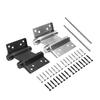 2pcs 3 Inch Double Action Spring Door Hinges Stainless Steel Self-Closing Two-Way Door Swing Hinge Adjustable Tension Heavy Duty