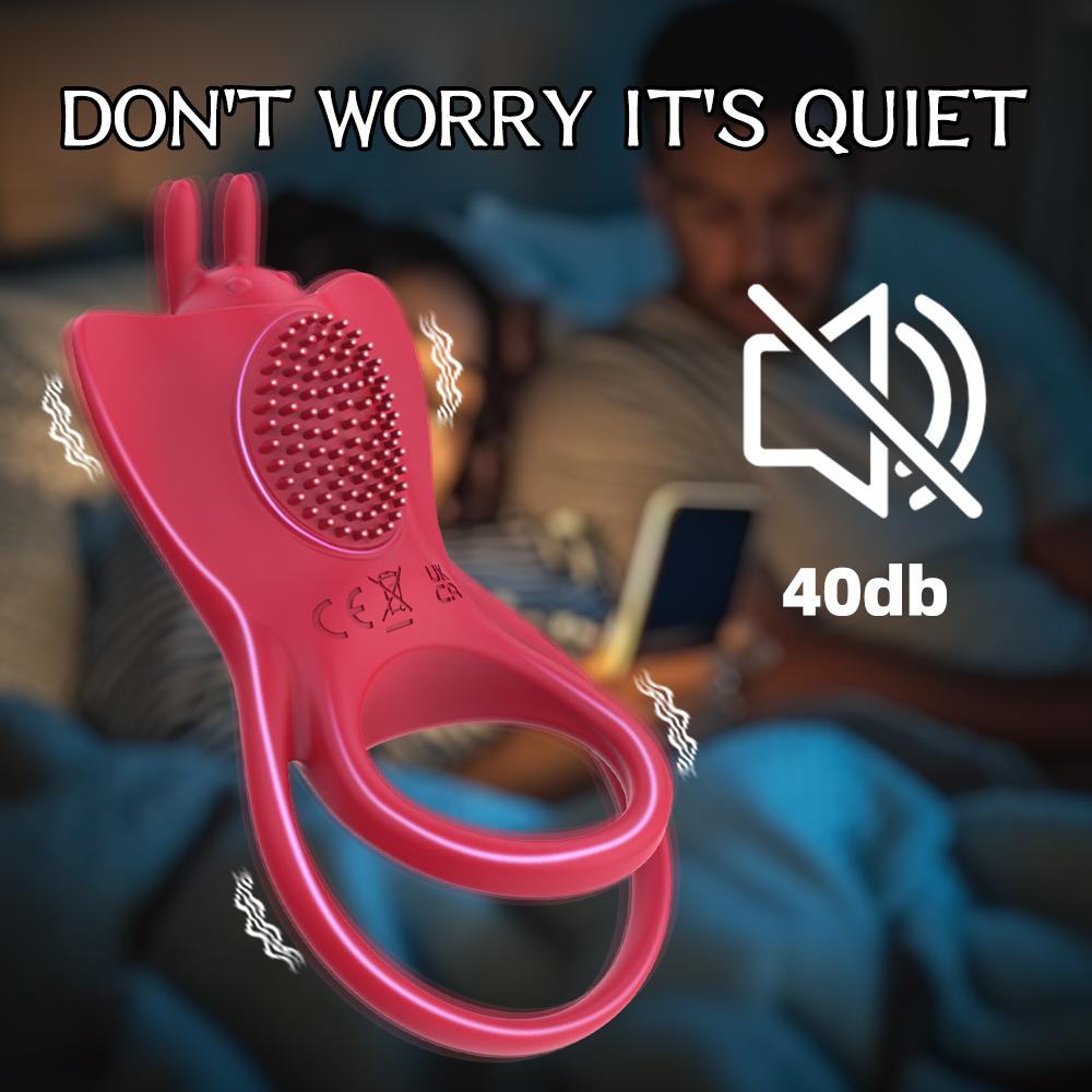 APP Wireless Remote Control Penis Ring Male Vibrator Penis Ring Penis Massage Testicles Stimulation Flirting Couple Sex Toys