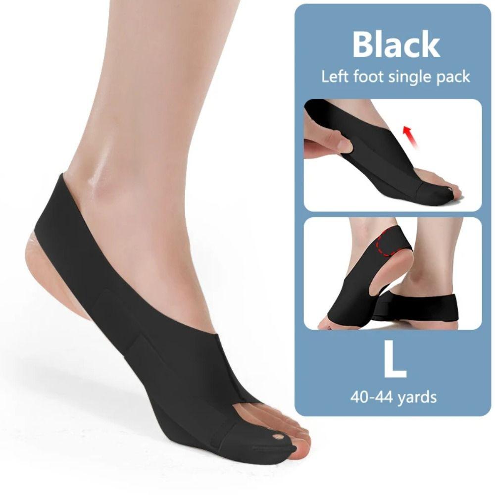 

Breathable Toe Separator Elastic Hammer Toe Straightener Thumb Adjuster Valgus Correction Female L-Black Left Foot