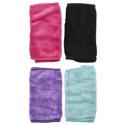 Reusable Makeup Cleansing Towels, Multiple Colors, Pack of 4