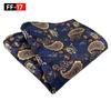 Men's 2025 Paisley Floral Polyester Pocket Square