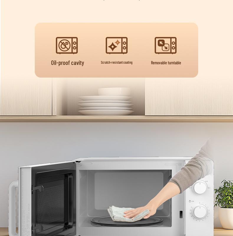 20L Mini Multifunctional Electric Microwave Oven with Mechanical Turntable