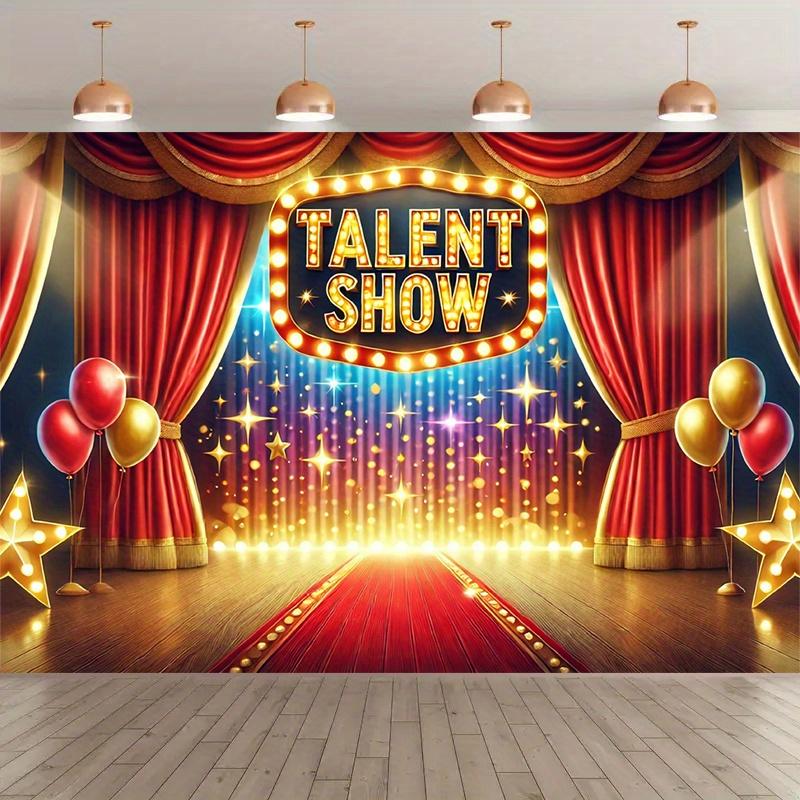 1 Piece, Talent Show Photography Background Flag, Party Photos, Studio Props, Festival Party and Birthday Decoration Items