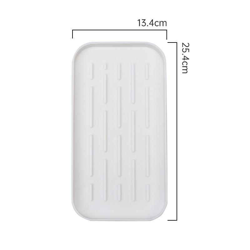 New Kitchen Tableware Tray Multifunctional Mat Rectangular Coaster Silicone Drain Tray Fruit and Vegetable Non Slip Storage Tray