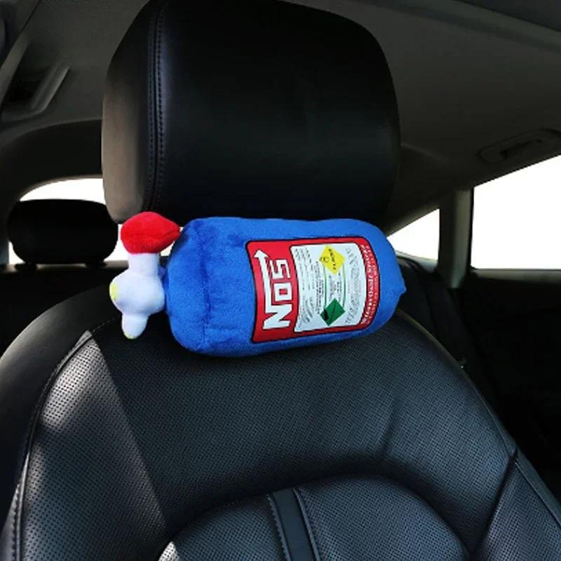 NOS Nitrogen Bottle Head Pillow Swing Pillow Creative Waist Support Improved Neck Pillow Trend Personality Cushion