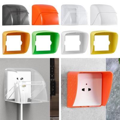Wall-mounted Switch Protective Cover Self-Adhesive 86 Type Waterproof Box Plastic Rainproof Cover Box Wall