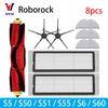 עבור אביזרים לשואב אבק Roborock S5 S50 S51 S55 S6 S60 S6 Pure: מסנן HEPA, מטלית מיקרופייבר, מברשת צדית, מברשת ראשית, חלקי חילוף