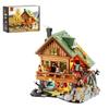 Mountain Cabin Friends Treehouse Buildings Sets,City Town Lighting House Model Modular Buildings Blocks 2255PCS Adults Kids Gift
