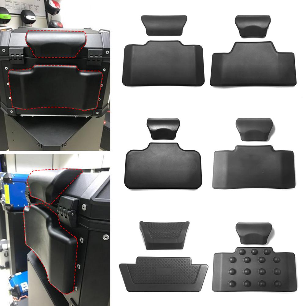 9 Stil Motorrad Sozius Rückenlehne Rückenpolster Universell Selbstklebend Stoßfest Moto Heck Top Case Box Gepäckpolster