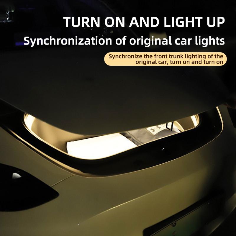 1PCS Car  Front Trunk Strip Modified Cargo Area Light Kits For Tesla Model 3/Y Easy Install Car Atmosphere Light 12V