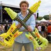 5/1PC Rock Guitar Shaped Balloon Aluminum Foil Inflatable Balloon Festive Party Supplies for Disco Birthdays Music Themed Events