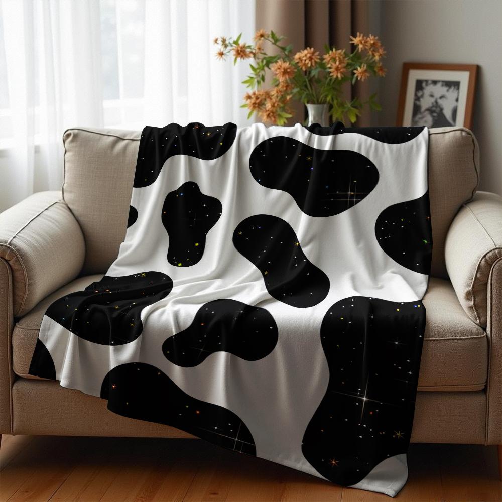 Star Circle Check Anime Cartoon Flannel Blanket Soft Warm Throw for Bedroom Sofa Car Kids Holiday Gift