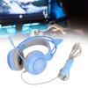 SY 5 Cat Ear Gaming Headset USB+3.5mm Plug Gaming Headphone Supports Volume Adjustment Microphone  (Pink )