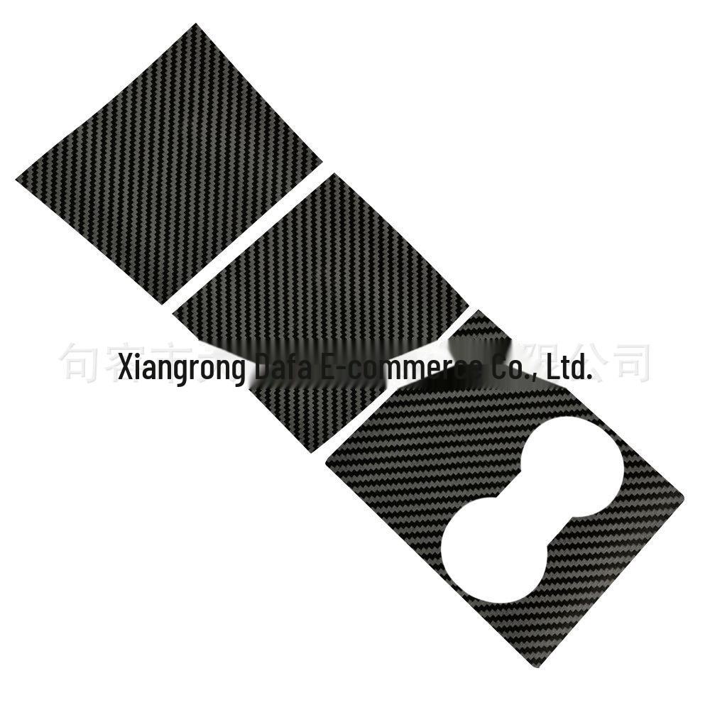 Model 3 Tesla Interieur Kohlefaser Mittelkonsole Armlehnenaufkleber