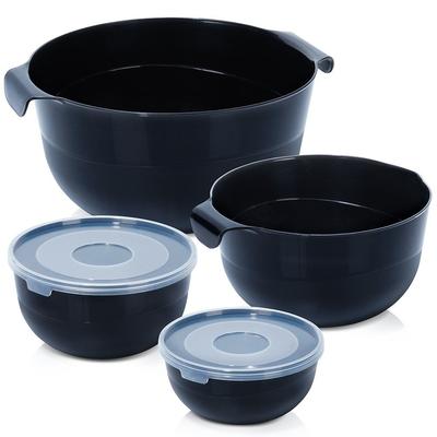 4x Kitchen Mixing Mixing Whipping Storage Bowl Set